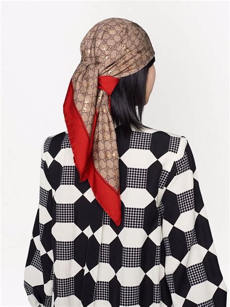 farfetch gucci scarf|Gucci head scarf price.